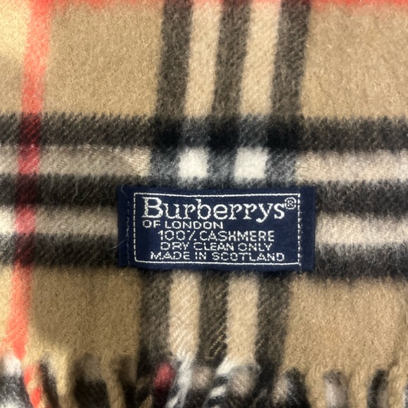 Burberry authentic scarf classic vintage style 100% cashmere nova check - Picture 4 of 8